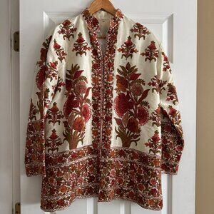 Embroidered silk jacket. Hand stitched. Purchased in Istanbul. Size L